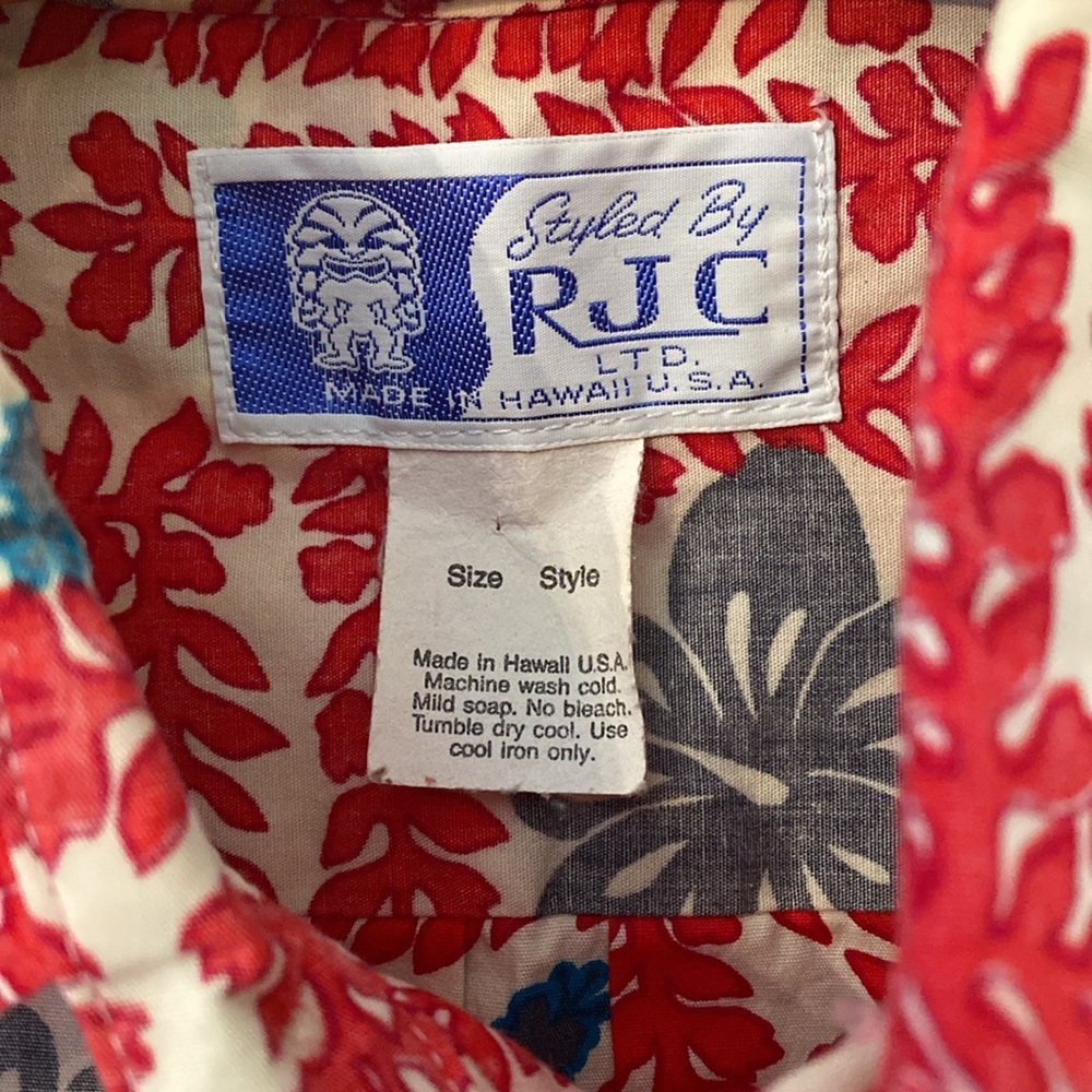 Vintage RJC Ltd. Floral Button Shirt Made in Hawaii USA - Picture 4 of 11